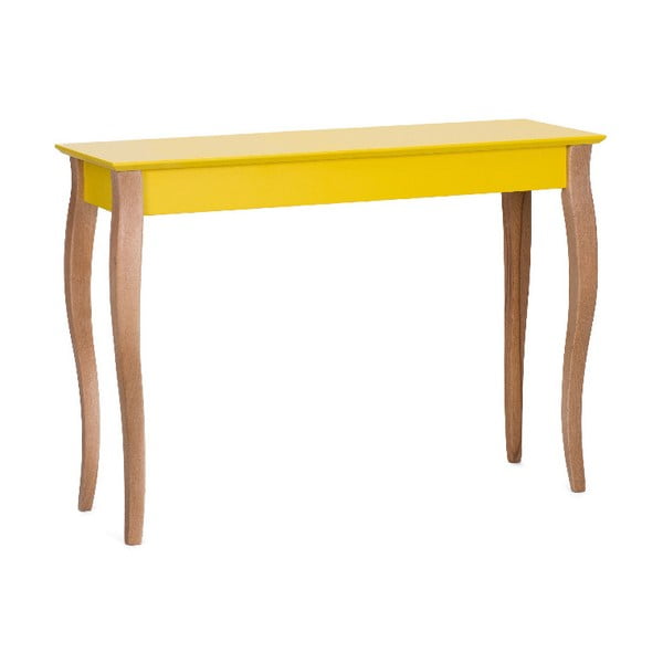 Žlutý odkládací stolek Ragaba Console, délka 105 cm