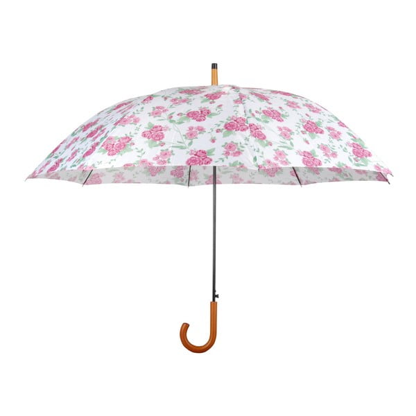 Розов и бял чадър с дървена дръжка Цветя - Esschert Design