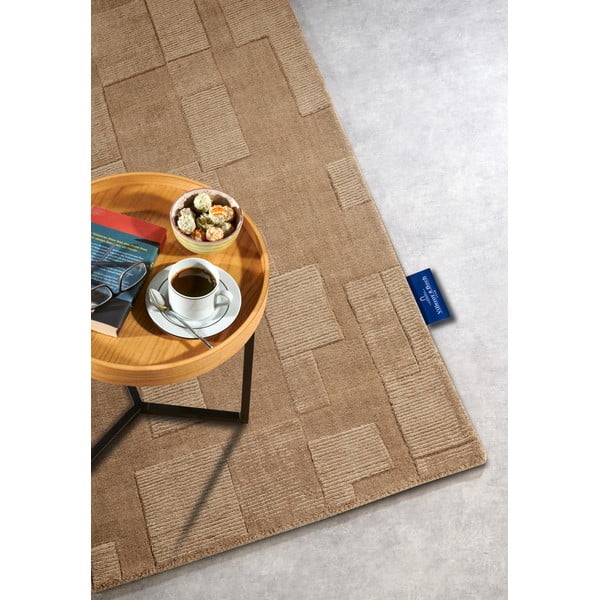 Бежов ръчно изработен вълнен килим 80x150 cm Wilhelmine – Villeroy&Boch-image-2