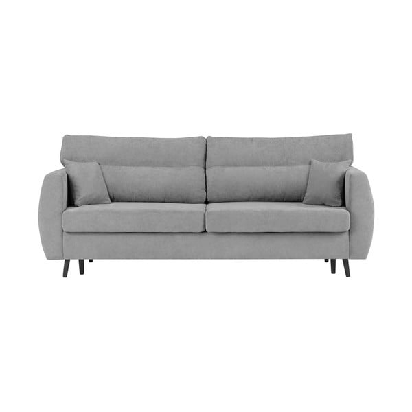 Сив триместен разтегателен диван с място за съхранение Brisbane, 231 x 98 x 95 cm - Cosmopolitan Design