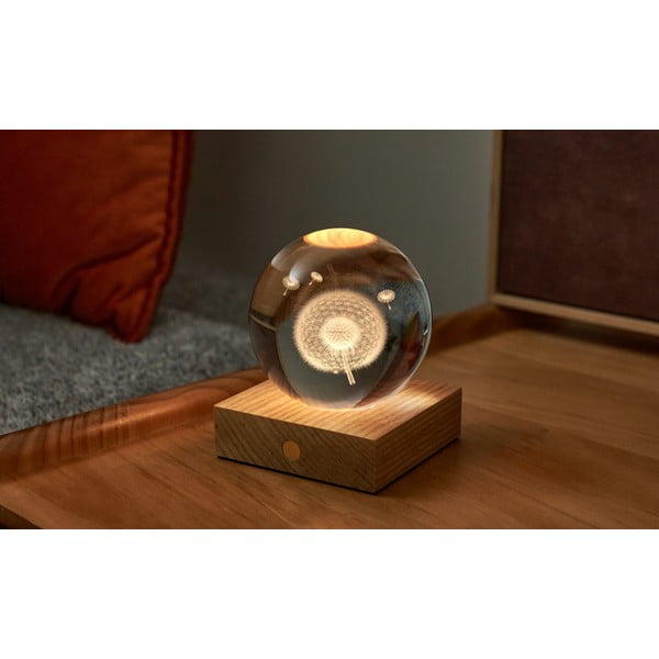 Тъмнокафява светлинна декорация с USB Amber – Gingko-image-3