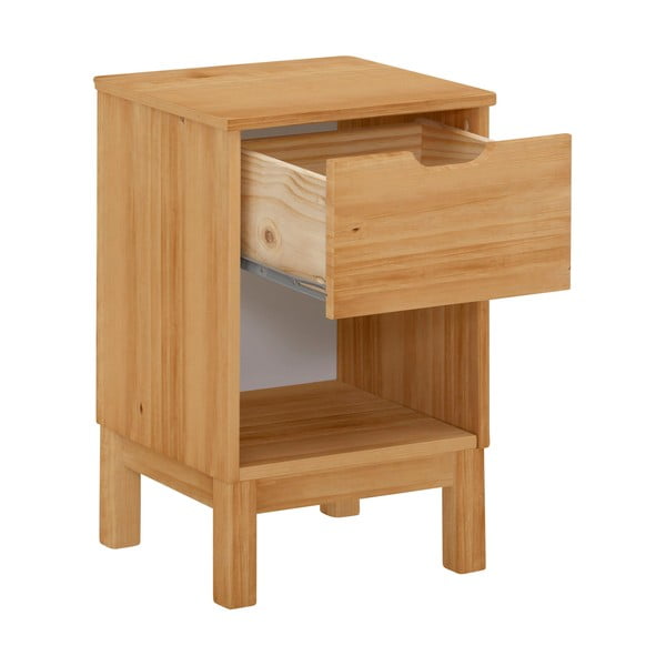 Нощно шкафче от масивен бор в естествен цвят Post – Støraa-image-1