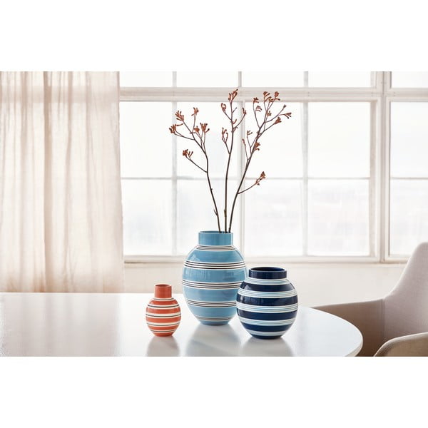 Синя керамична ваза Nuovo, височина 30 cm Omaggio - Kähler Design-image-4