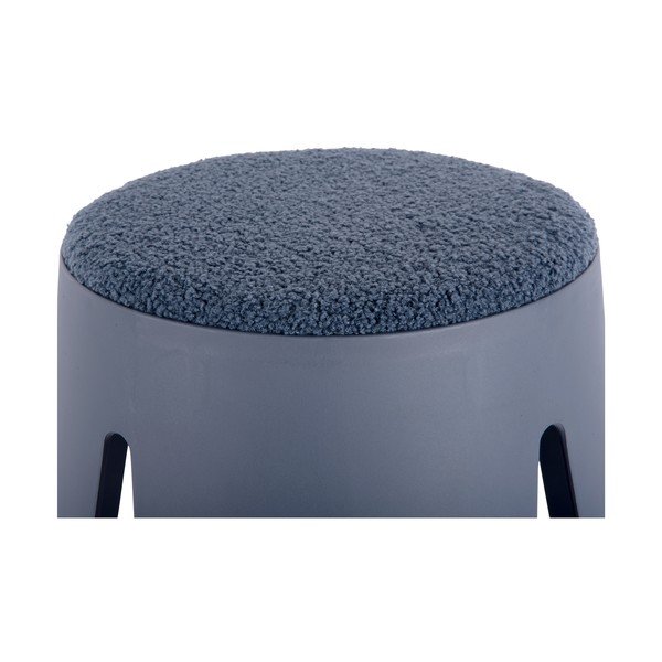 Тъмносиня пластмасова табуретка Savor - Leitmotiv-image-1