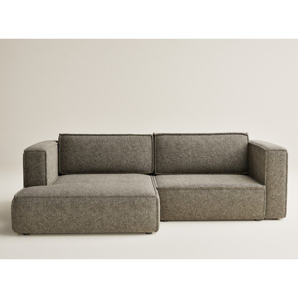 Кафяв шенилов сгъваем/с място за съхранение ъглов диван (ляв ъгъл) Velto – Maison de Rêve-image-2