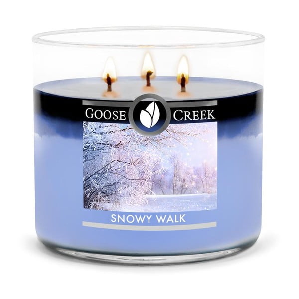 Ароматна свещ в стъклена кутия Snowy Walk, 35 часа горене - Goose Creek