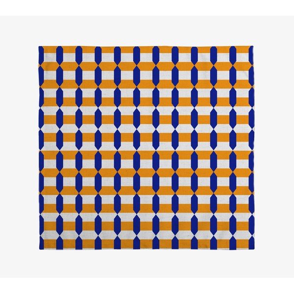 Комплект от 4 ленени салфетки Orange Geometric, 43 x 43 cm - Really Nice Things-image-1