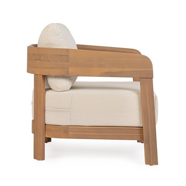 Градински стол от масивно дърво в естествен цвят Pablo – Bizzotto-image-3