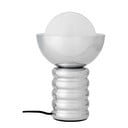 Настолна лампа в сребрист цвят със стъклен абажур (височина 32 cm) Spike – Bloomingville