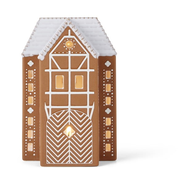 Керамичен свещник за чаена свещ Gingerbread Lighthouse – Kähler Design-image-2