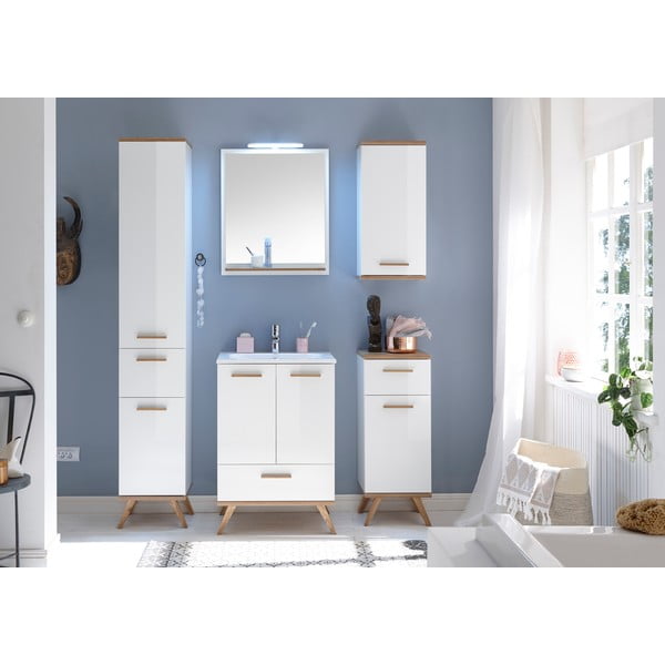 Стенно огледало с рафт 60x75 cm Set 923 - Pelipal-image-3