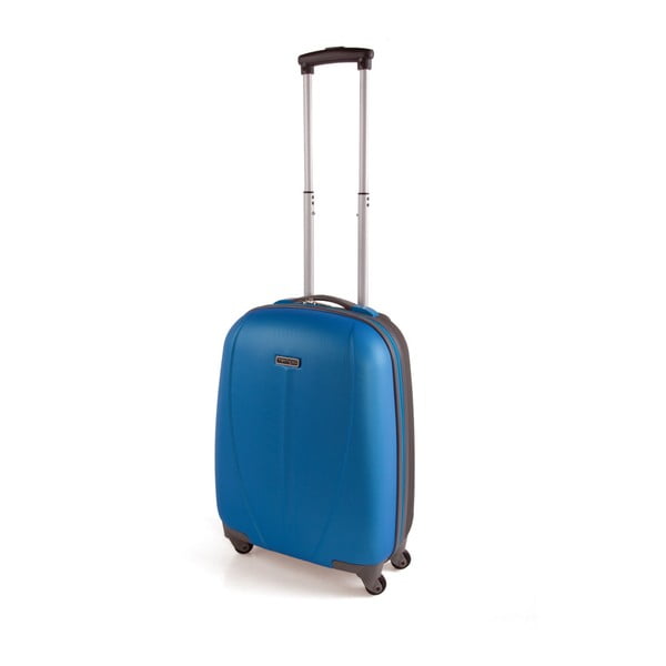 Modrý cestovní kufr na kolečkách Arsamar Wright, výška 55 cm