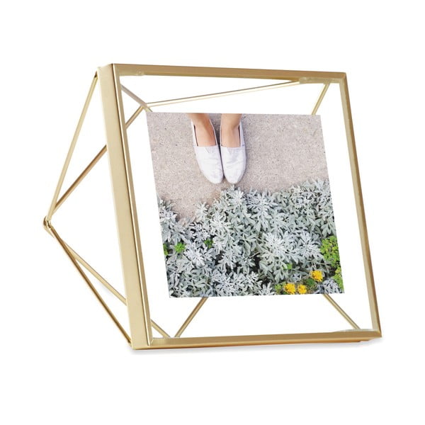 Рамка в златист цвят върху снимка с размери 10 x 10 cm Prisma - Umbra-image-2