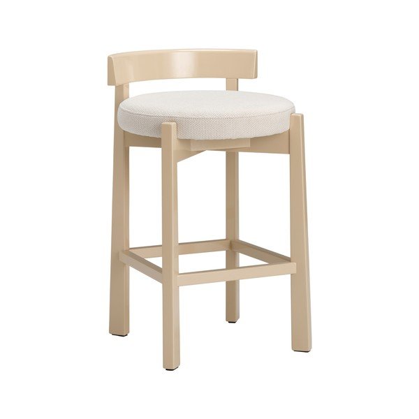 Бежов тапициран бар стол (височина на седалката 66 cm) Hugg – Ellos Home