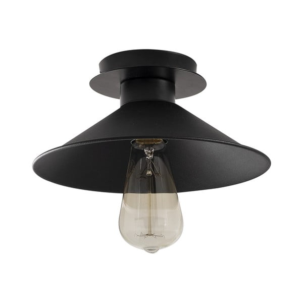Черно осветително тяло за таван с метален абажур ø 24 cm Berceste – Opviq lights-image-2