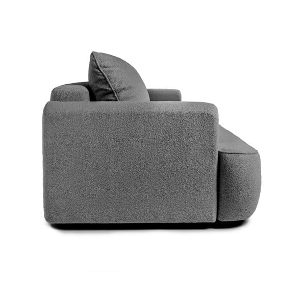 Сив разтегателен диван от букле 247 cm Quinoa – Bonami Selection-image-3