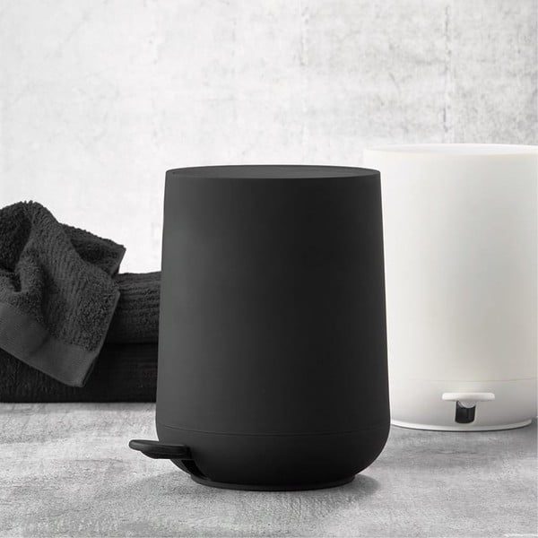 Черно пластмасово кошче за боклук с педал 5 l Nova – Zone-image-2