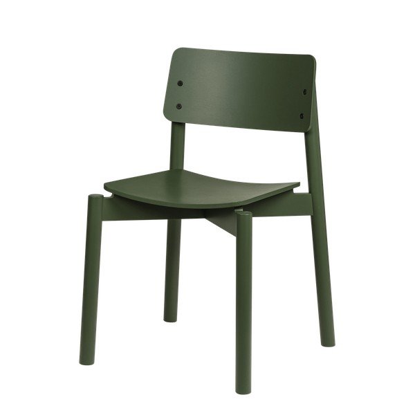 Зелен трапезен стол за подреждане Wem – noo.ma