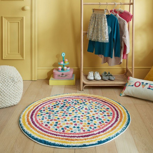 Кръгъл килим 100x100 cm Rainbow Spot – Flair Rugs-image-1