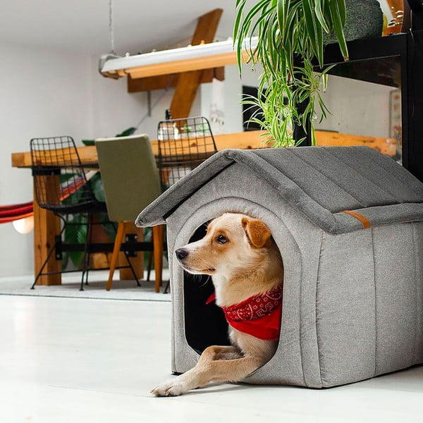 Светлосива кучешка колиба 44x45 cm Home L – Rexproduct-image-1