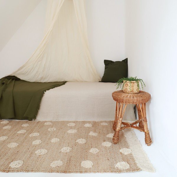 Ръчно изработен килим от смес от юта и памук , 100 x 150 cm Nop - Nattiot-image-2