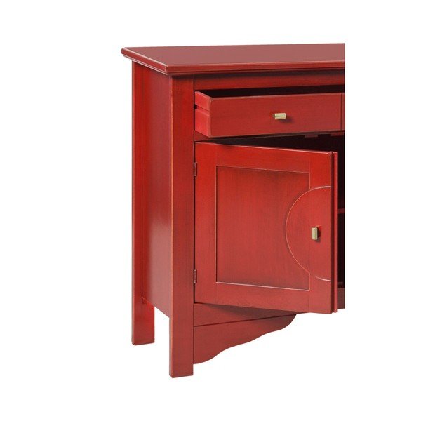 Červený příborník Evergreen House Credenza-image-2