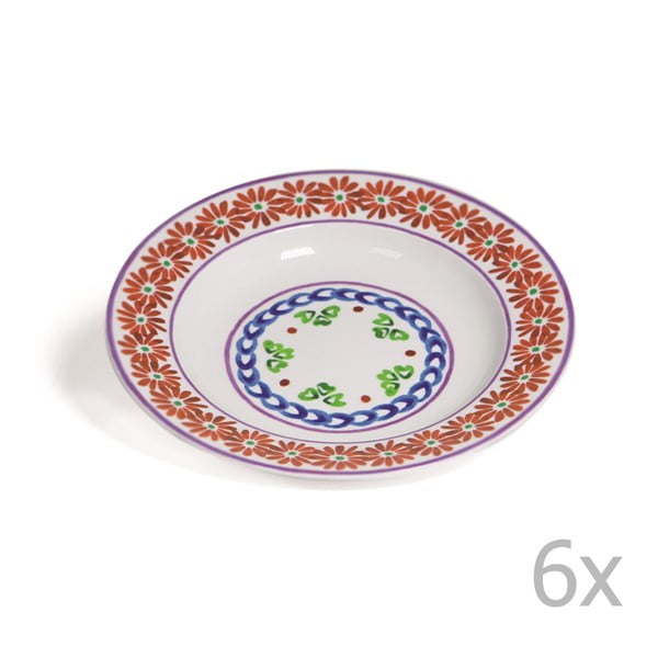 Sada 6 polévkových talířů Toscana Cortona, 22.5 cm