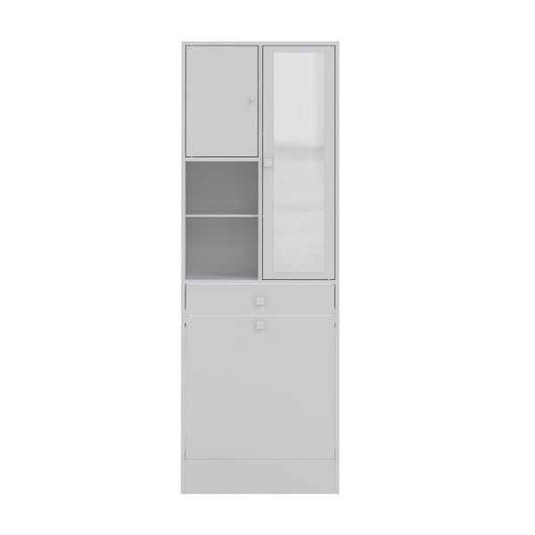 Бял висок шкаф за баня 63x181 cm Combi - TemaHome