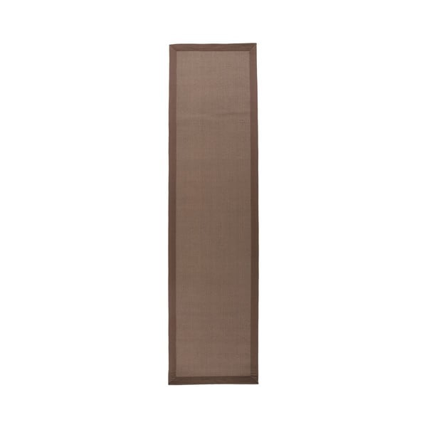 Кафяво-сива пътека от юта , 60 x 230 cm Herringbone - Flair Rugs