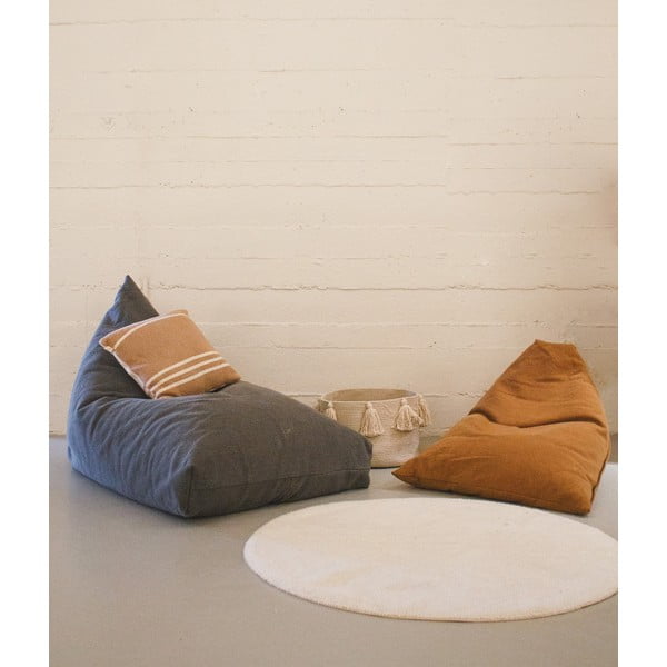 Детски пуф в теракотен цвят Cleo Toffee – Lorena Canals-image-1