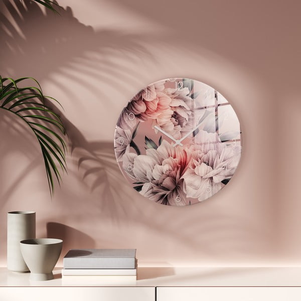 Стъклен стенен часовник ø 30 cm - Styler-image-2