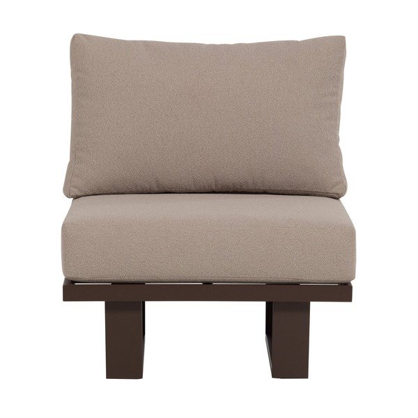 Кафяв градински стол метален/подплатен Bear – WOOOD-image-2