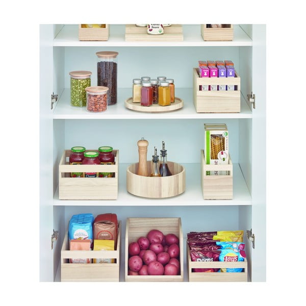Въртящ се кухненски органайзер, изработен от дърво от пауловния , ø 26,7 cm Eco - iDesign-image-3