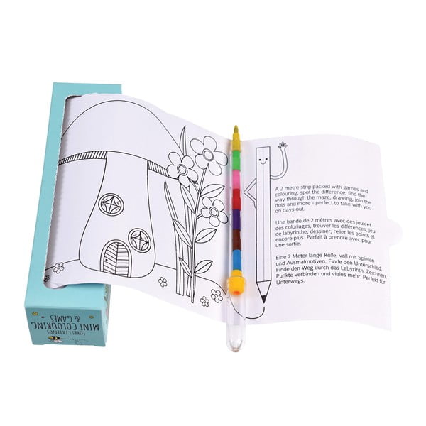 Пътуващ комплект детски книжки за оцветяване и пъзели Forest Forest Friends - Rex London-image-3