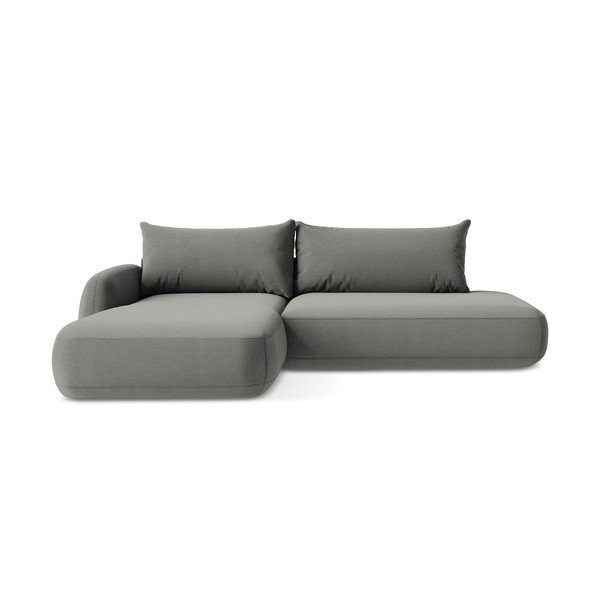 Сив сгъваем ъглов диван (ляв ъгъл) Hale – Makamii