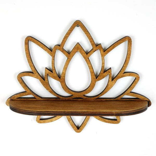 Рафт в естествен цвят 33 см Lotus - Kalune Design