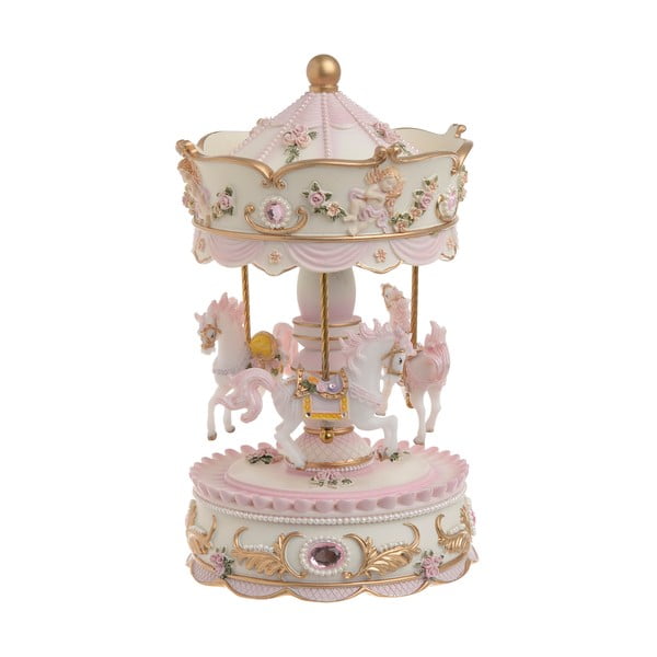 Коледна играеща и движеща се украса във формата на въртележка Nina - InArt