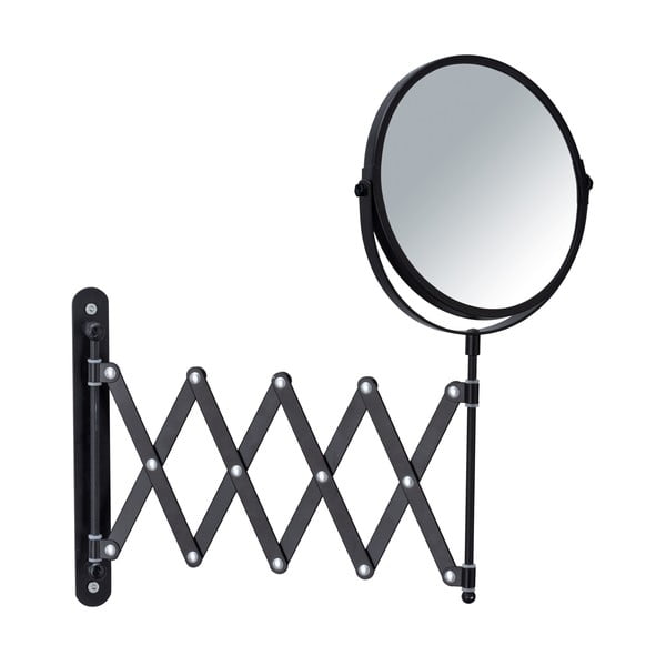 Черно козметично огледало за стена с телескопичен държач Exclusive - Wenko-image-1