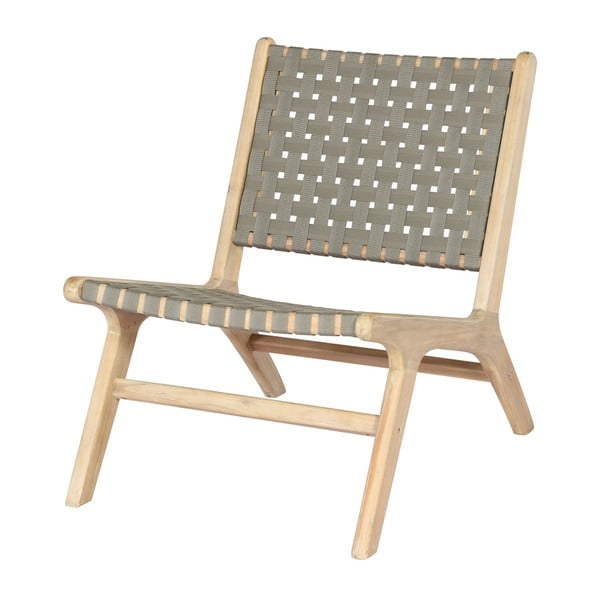 Кресло с рамка с маслиненозелена тъкан - vtwonen