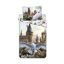 Единично  памучно детско спално бельо 140x200 cm Harry Potter "Hedwig" – Jerry Fabrics