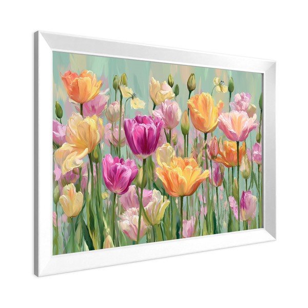 Печатна картина с включена рамка 75x56 cm Spring Tulip – Styler-image-3