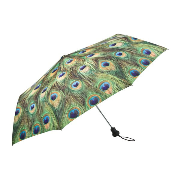Зелен сгъваем чадър Peacock - Von Lilienfeld