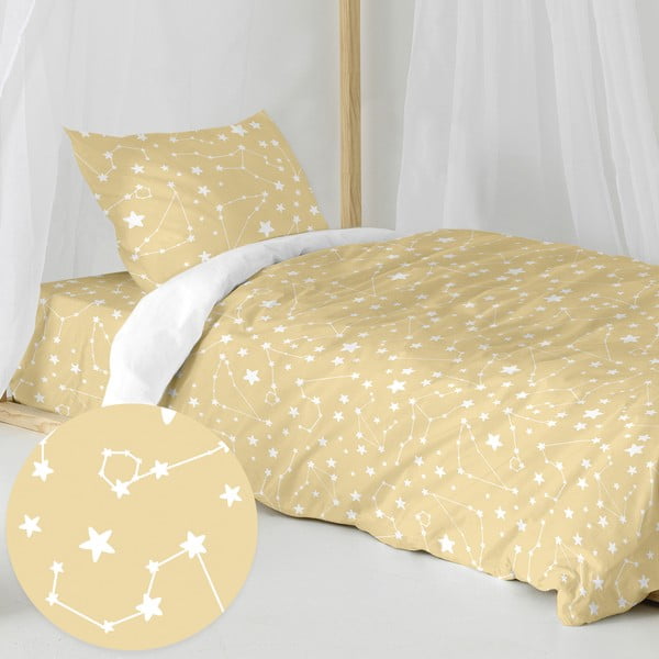 Памучно детско спално бельо за единично легло 140x200 cm Star sign - Happy Friday