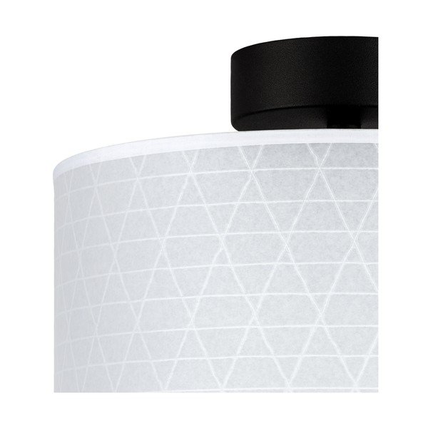 Бяла лампа за таван с триъгълна шарка , ⌀ 25 cm Taiko - Sotto Luce-image-1