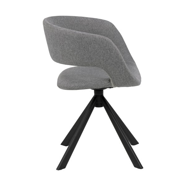 Сив въртящ се трапезен стол Grace - Actona-image-3