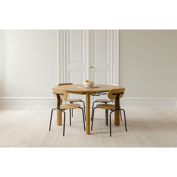 Черно-антрацитен трапезен стол Curious - UMAGE-image-1