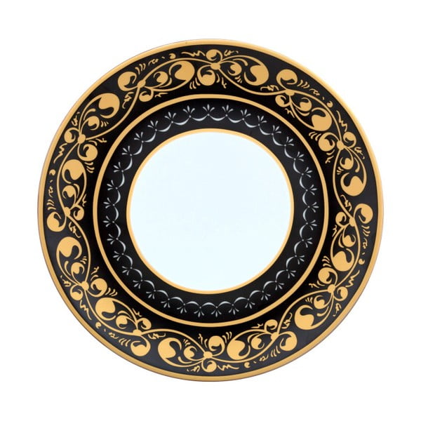 Černobílý porcelánový talíř Vivas Royal, Ø 28 cm