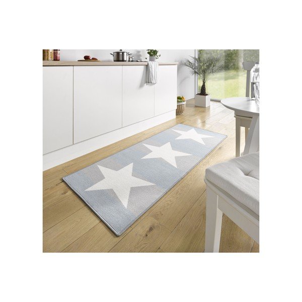 Синьо-сива кухненска покривка на Star, 67 x 180 cm Star's - Hanse Home-image-2