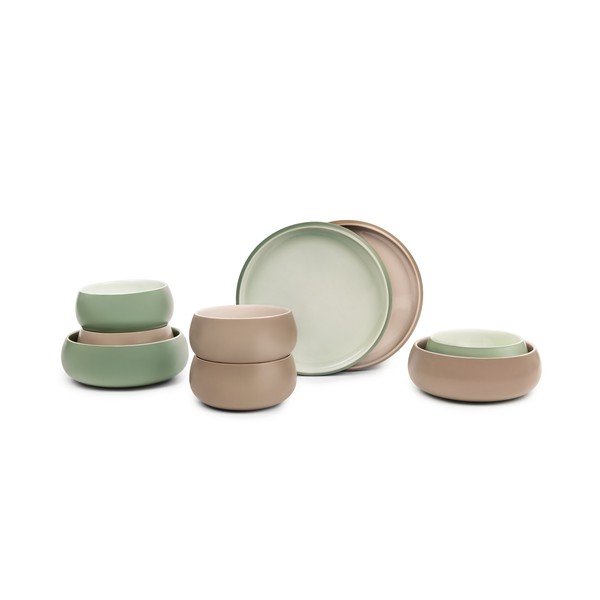 Бежови глинени чинии в комплект 4 бр. ø 22 cm Terra Rondo – Bonami Selection-image-4