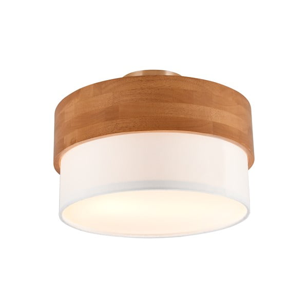 Бяло и естествено осветително тяло за таван с текстилен абажур Seasons – Trio-image-2